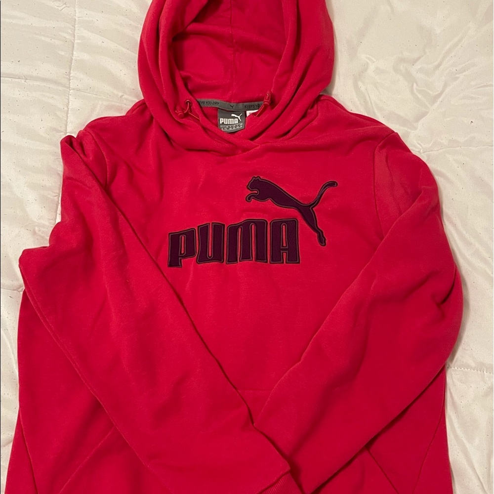 This is an XL Puma hooded sweatshirt. Not worn much. Like new used condition.
